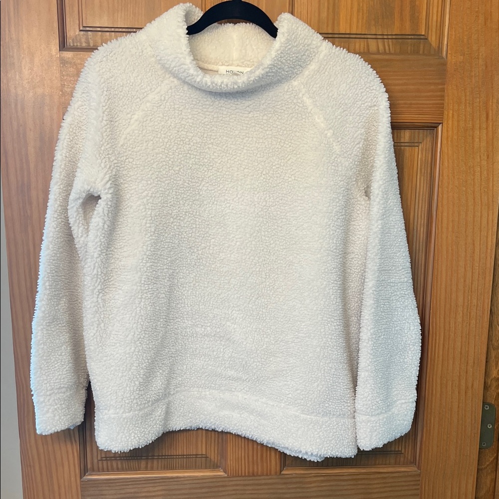 Haven Well Within Boucle Cream Cowl Neck Sweater